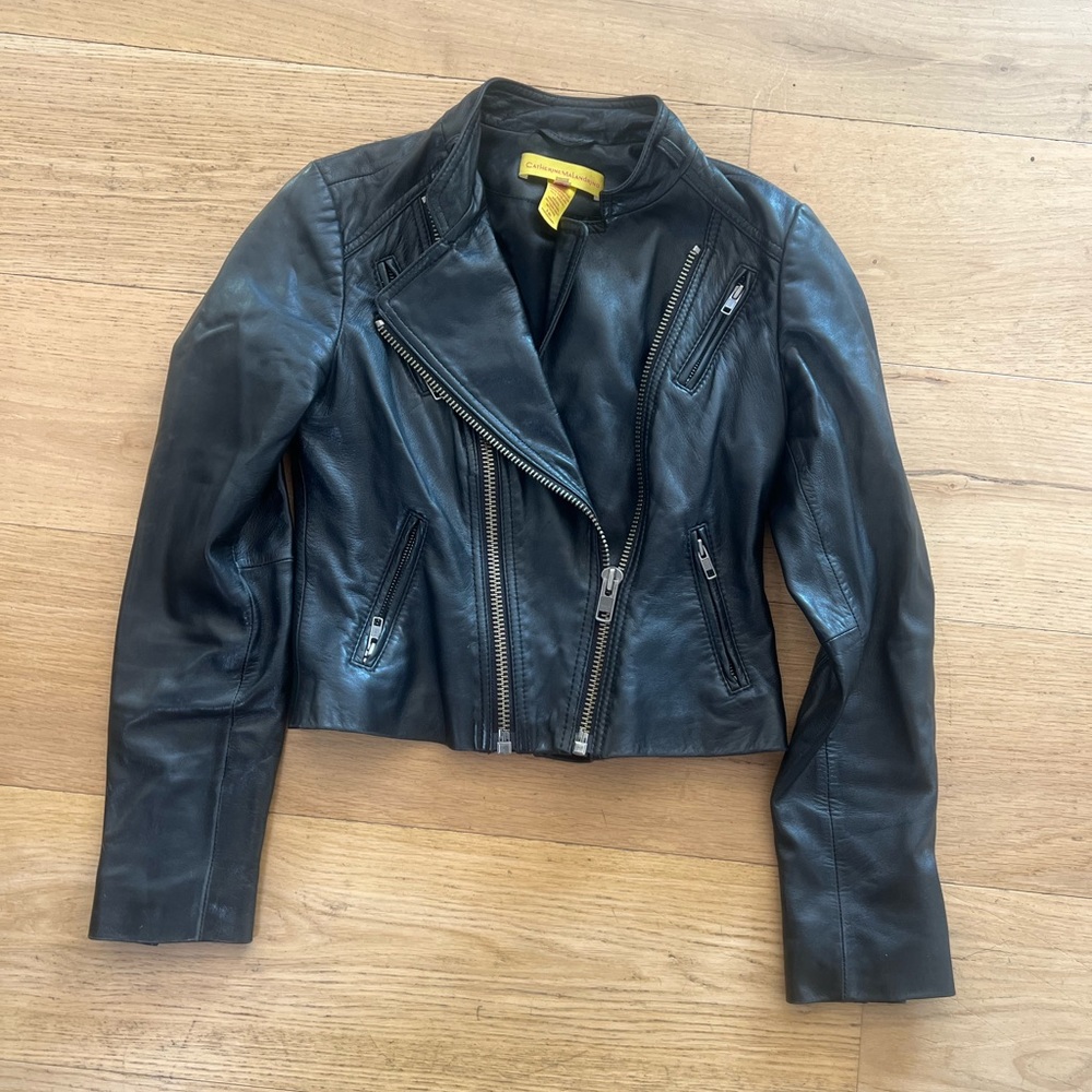 Catherine Malandrino leather jacket size 2